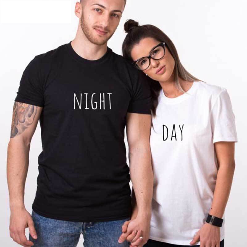 T-shirt Couple Night Day