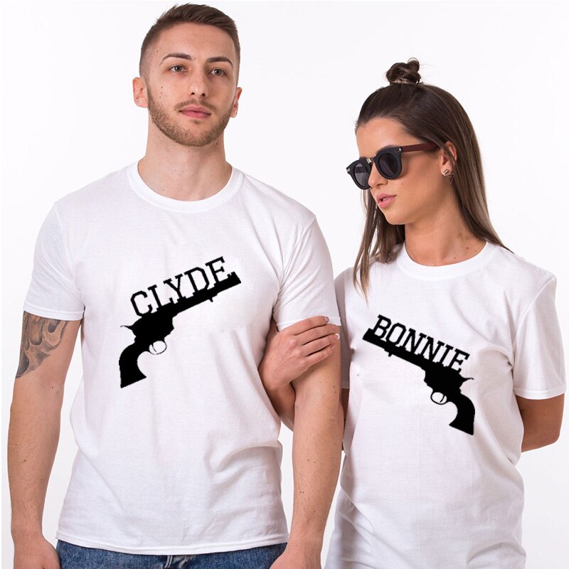 T-shirt Couple Gangsters Bonnie and Clyde