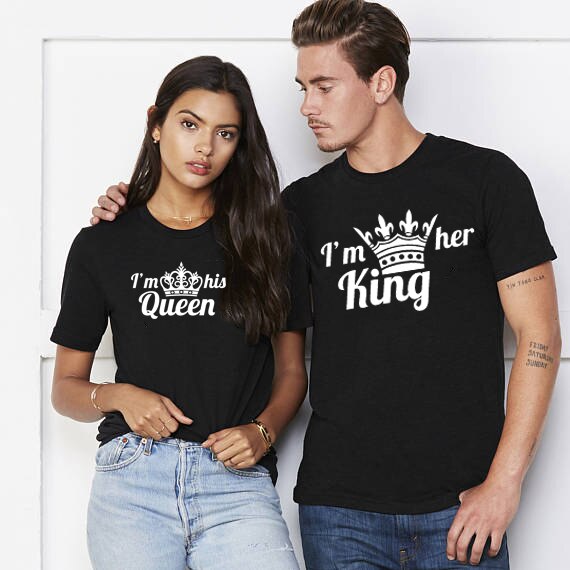 T-Shirt Couple her King and his Queen