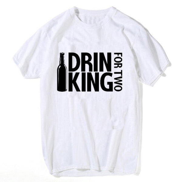 T-shirt Couple Drinking and Eating