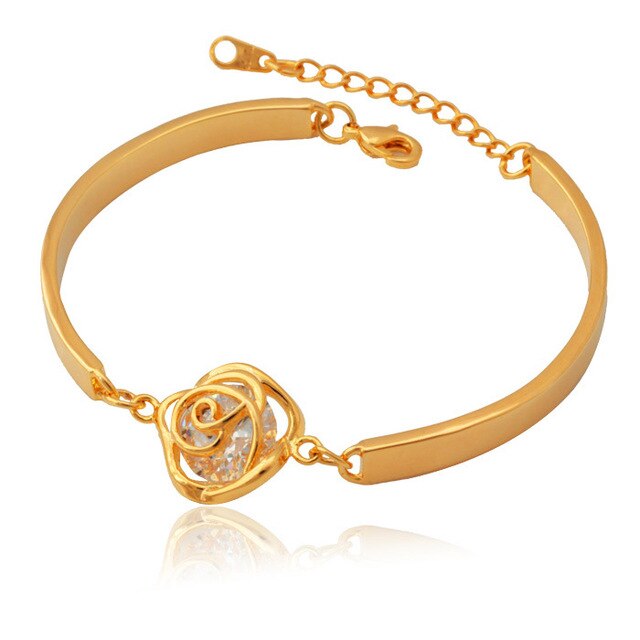 bracelet avec une rose