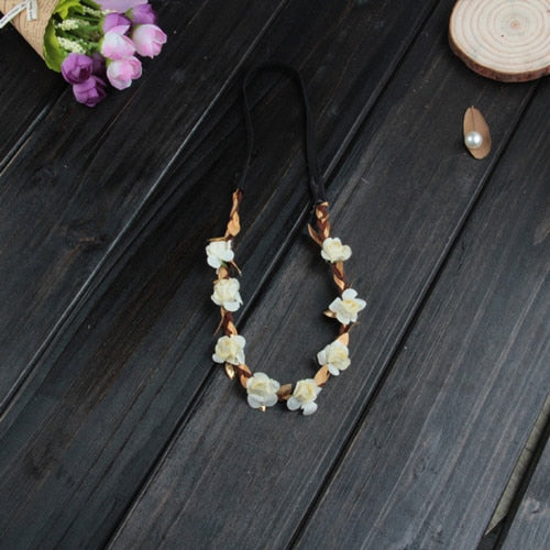 Couronne de Fleurs Fille Blanc