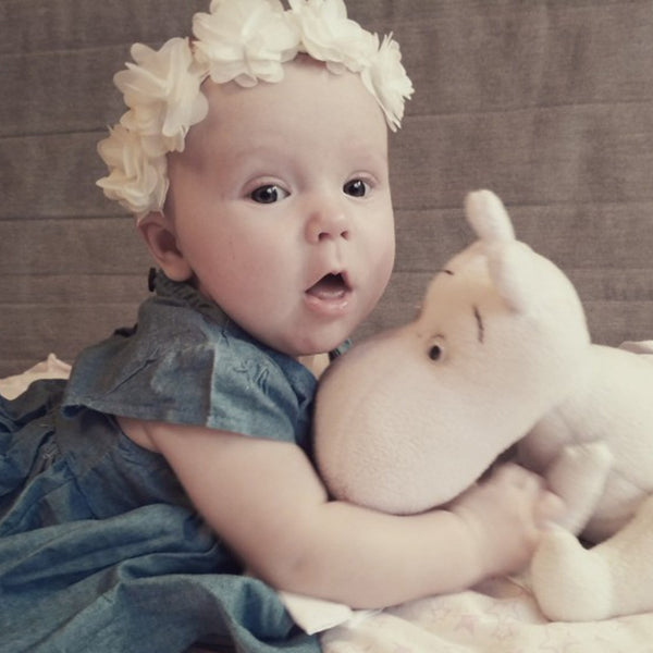 Couronne de Fleurs Cheveux Bébé