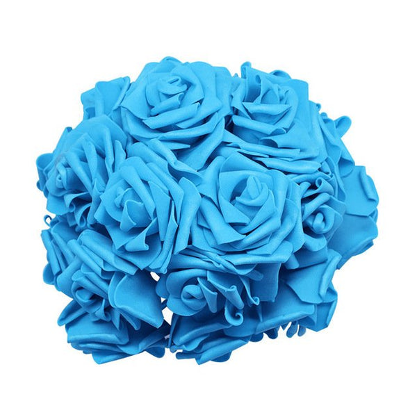 rose eternelle bouquet bleu clair