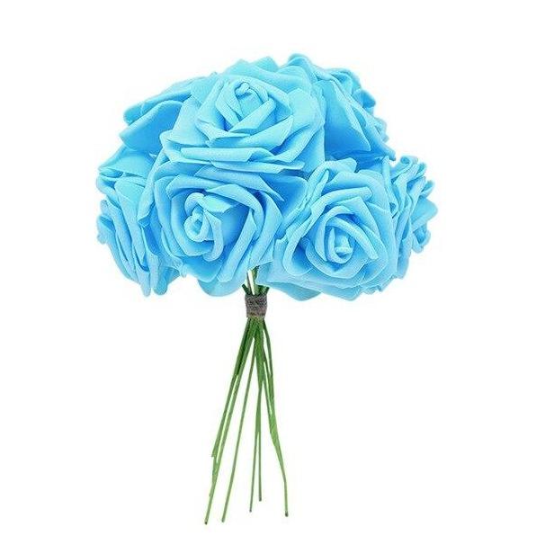 Rose Éternelle Bouquet Cyan | Royaume Éternel
