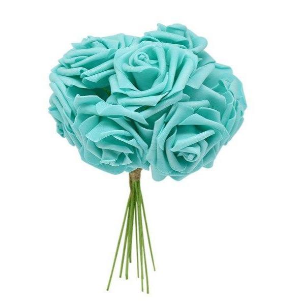 Rose Éternelle Bouquet Turquoise | Royaume Éternel