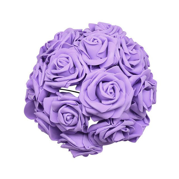 bouquet rose eternelle violet