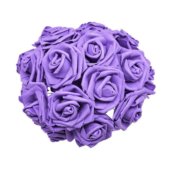 rose eternelle bouquet violette