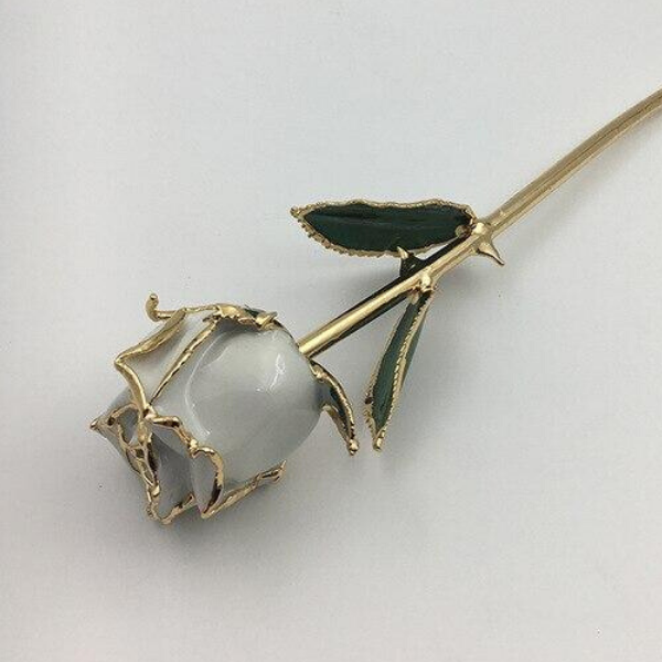 rose eternelle or 24 carats gris