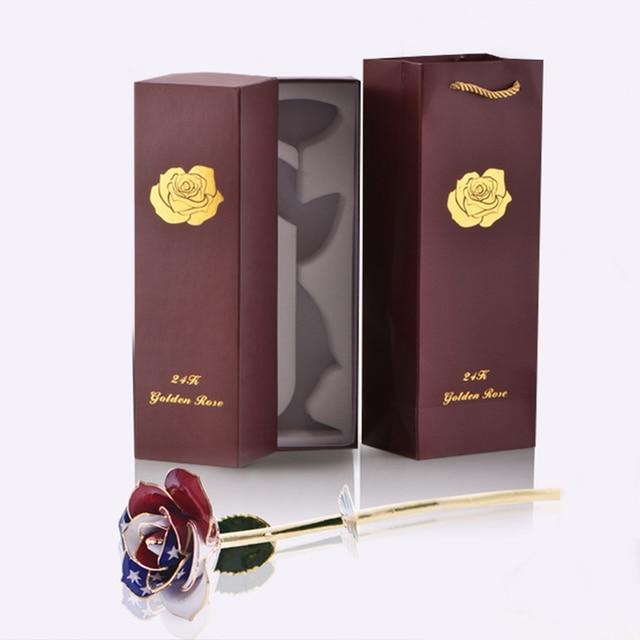 Rose Éternelle Or Drapeau USA | Royaume Éternel