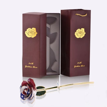 Rose Éternelle Plaqué Or 24 Carat, Signe de Votre Amour Éternel – Coin