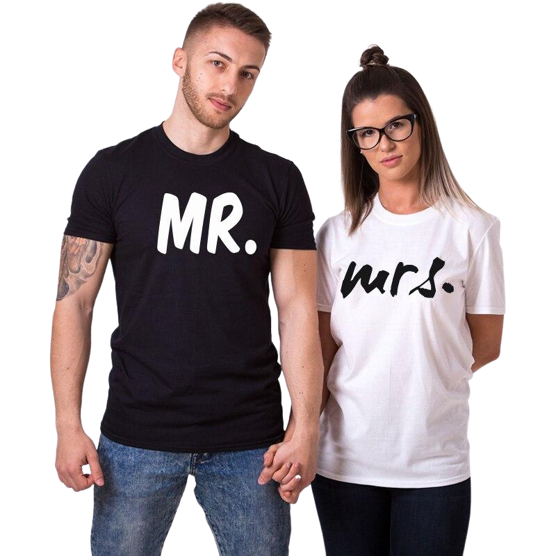 T-shirt Couple Mr and Mrs