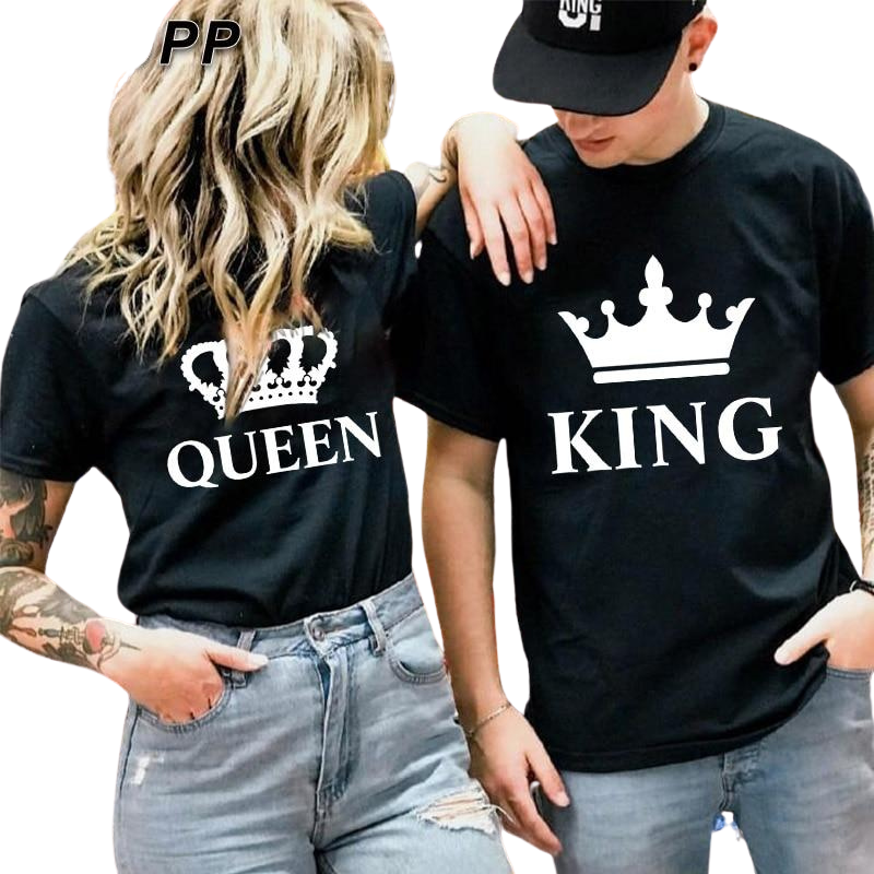 T-shirt couple king and queen original
