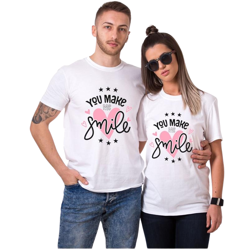 T-shirt couple Smile