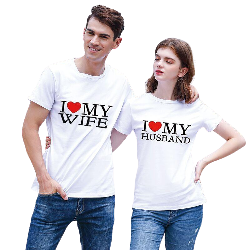 T-shirt Couple Husband Wife