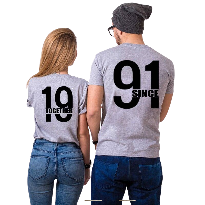 T-shirt Couple Together and Since